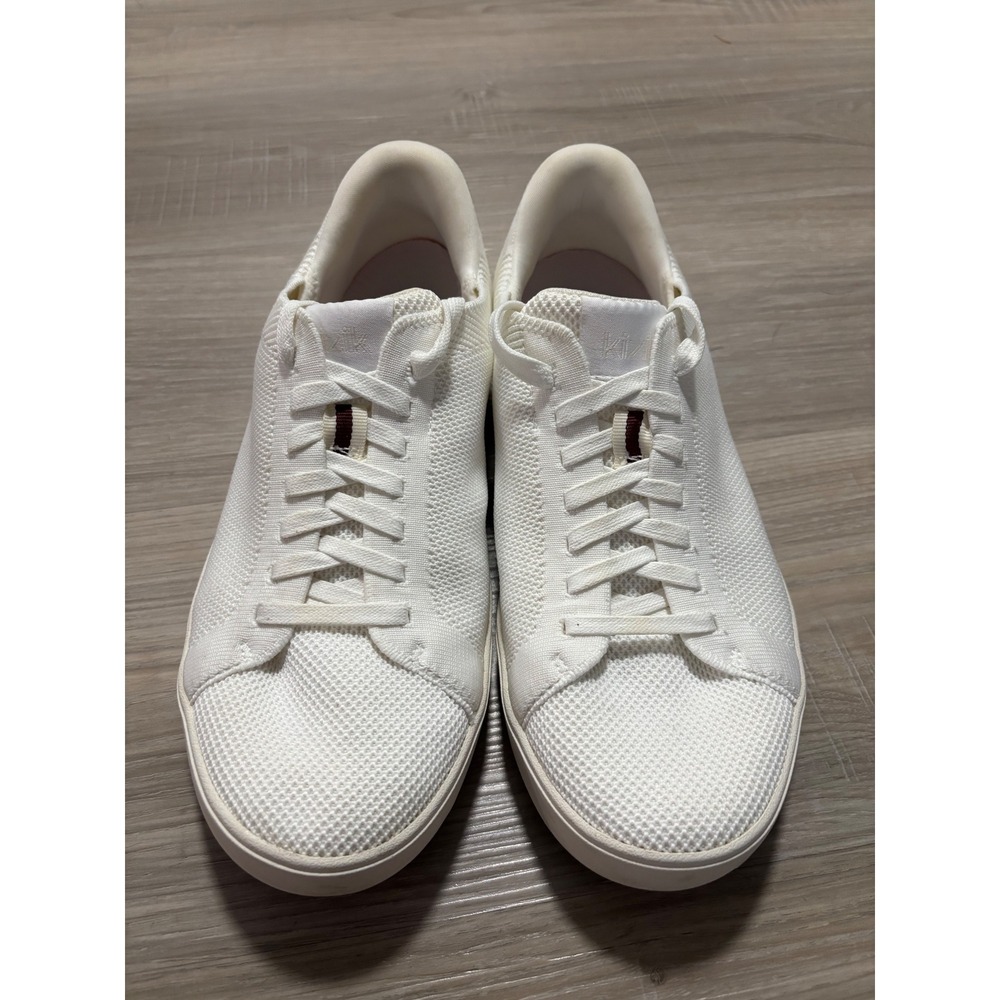 Kizik Madrid Eco White Sands Hands Free Sneakers Mens‎ 9 Womens 10.5 D3FC